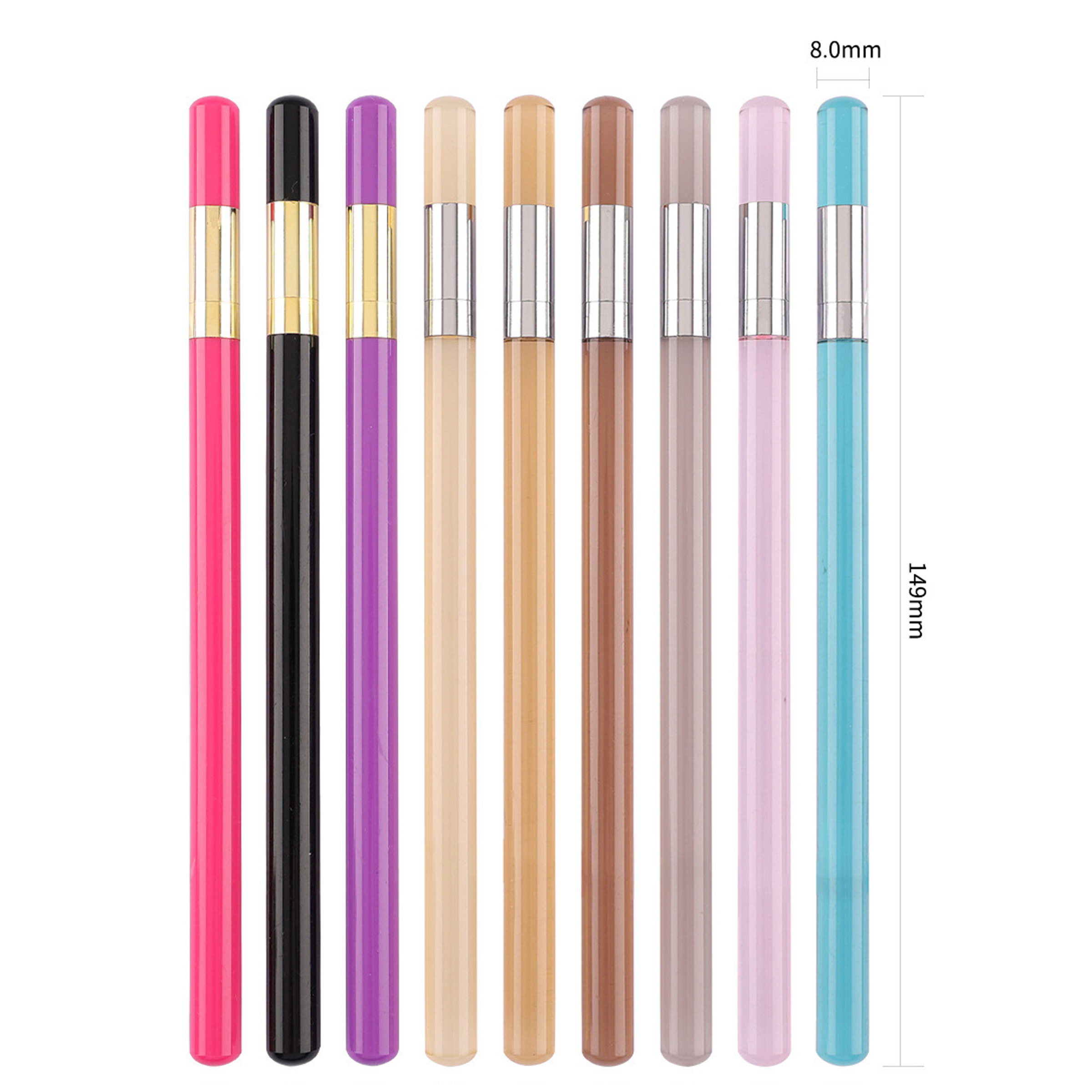 Acrylic Transparent Barrel Eternal Pencil