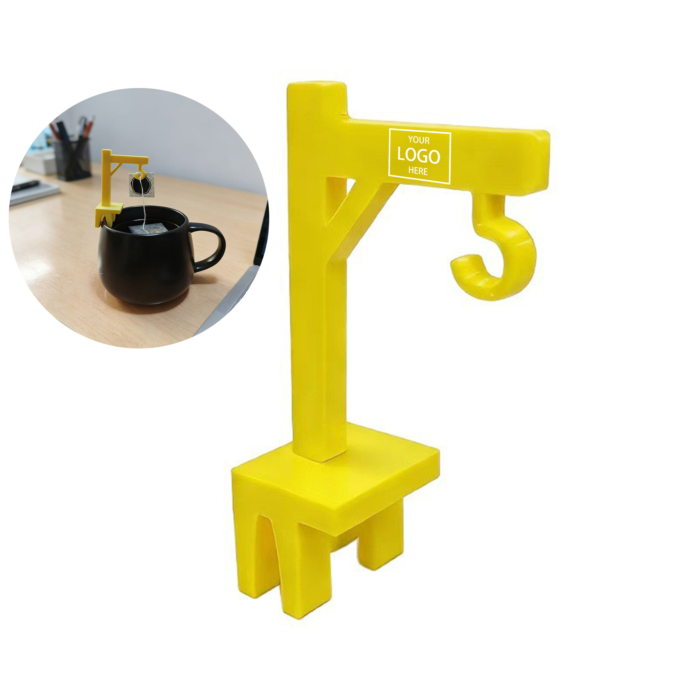Mini Crane Tea Bag Holder - Yellow