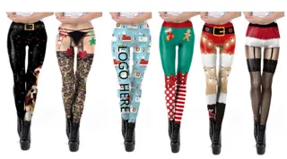 3D Printed Christmas Leggings