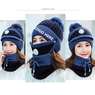 3-Piece Beanie, Scarf and Face Cover Set