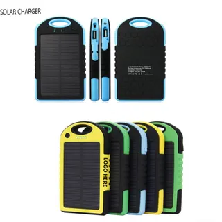 Solar Power Bank w/LED Lamp