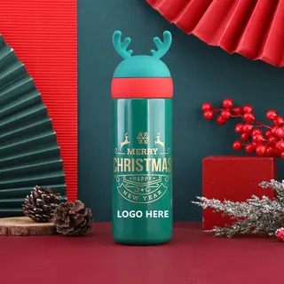 Christmas Antler Vacuum Bottle