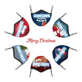 Christmas Silver Ion Antibacterial Cotton Mask