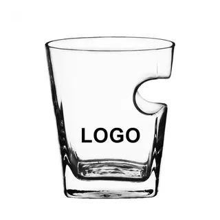 Whiskey Glass w/Cigar Holder