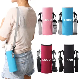 Water Bottle Carrier Bag - Black
