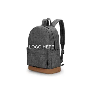 600D Poly-Canvas School Backpack with Padded Straps
