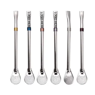 Stainless Steel Straw Tea Spoon