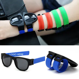 Foldable Sunglasses Slap Bracelet
