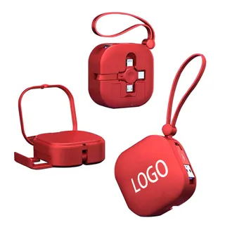 3-in-1 Retractable Charging Cable w/Mirror