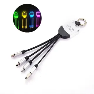 4-in-1 Acrylic Light-Up USB Charging Cable
