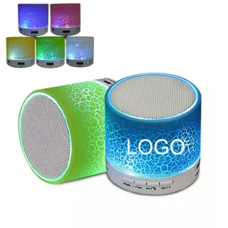 Wireless Crack Cylinder LED Speaker