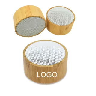 Cylinder Shape Bamboo Bluetooth® Speaker