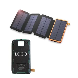 10000mAh Solar Power Bank w/Up to 4 Panels