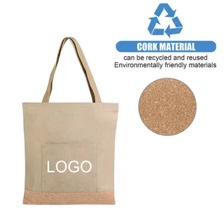Cork Bottom Tote Bag
