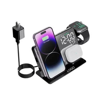 15W Wireless Charger w/Clock