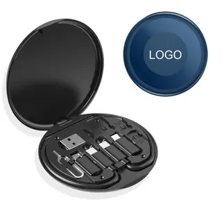 Charging Cable Set w/Round Storage Box