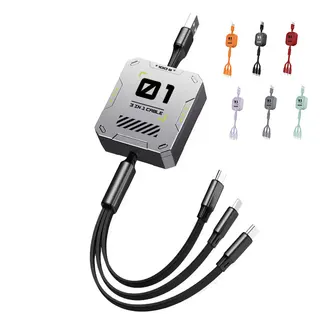 3-in-1 Mecha Style Fashion Charging Cable