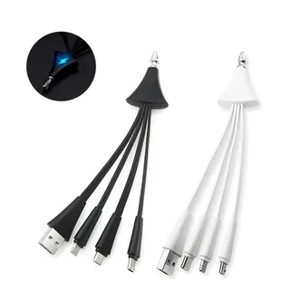 Light Up 4-in-1 Charging Cable