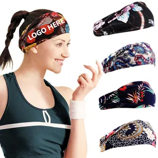 Pull-On Polyester-Spandex Sports Headband