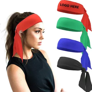 Tie-On Polyester Sports Headband