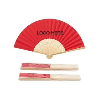 Foldable Paper Bamboo Fan