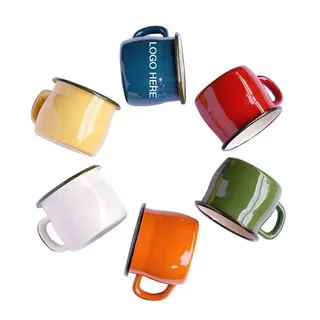 12 Oz. Enamel Camping Coffee Mug
