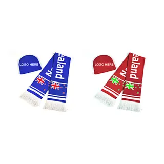 Acrylic Knitted Beanie and Scarf Set