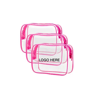 Clear Cosmetic Zippered Bag