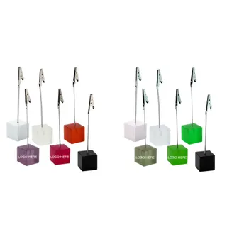 Alligator Memo Clip w/Cube Base