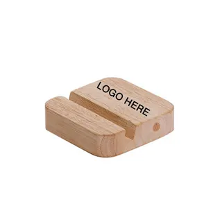 Wooden Block Phone Stand