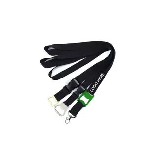 Polyester Lanyard w/Bottle Opener