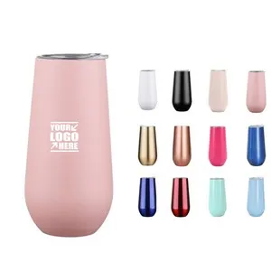 6 Oz Stainless Steel Handleless Travel Cup