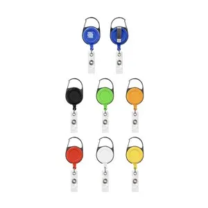 Retractable ID Badge Reel With Belt Clip And Vinyl Strap