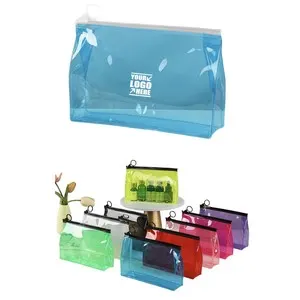 Transparent PVC Mini Ring Pull Zipper Storage Pouch