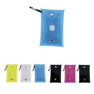 Clear PVC Coin Purse with Carabiner