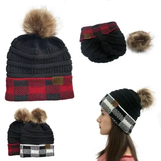 Wool Knitted Hat w/Pom Pom