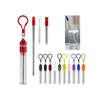 Collapsible Reusable Stainless Steel Telescopic Straw
