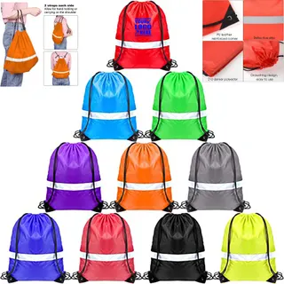 Reflective Drawstring Backpack