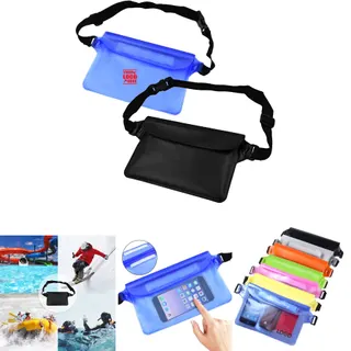 PVC Waterproof Waist Pouch w/Strap
