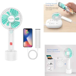 Foldable Mini USB Hand Fan w/Stand