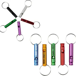 Metal Whistle w/Keychain