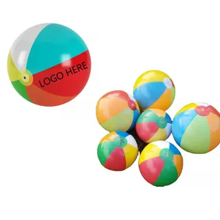 12" Inflatable Beach Ball w/6 Panels