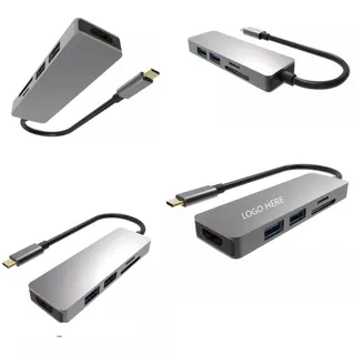 Type C 5 Port 3.0 USB SD/TF Hubs