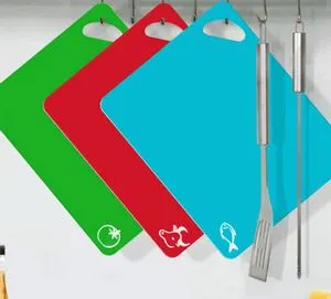 Flexible Plastic Cutting Board - Set of 3