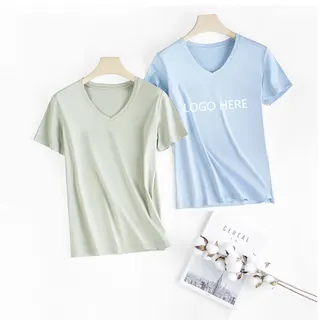 100% Cotton Adult V Neck T Shirt