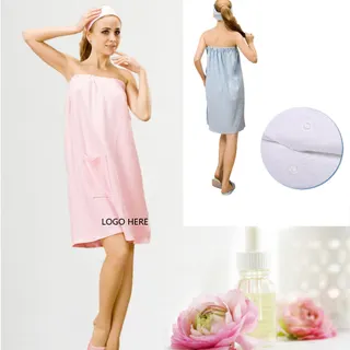 2-in-1 Waffle Wrap Towel Set
