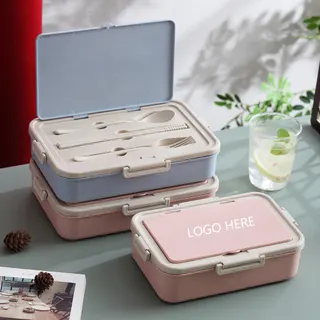 Single Layer Wheat Grass Lunch Box