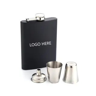 7 Oz. Stainless Steel Flask Set