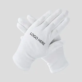 White Cotton Work Gloves