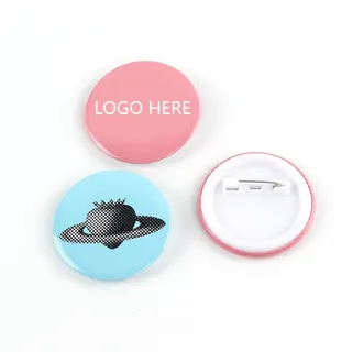 2.95" Round Button Badge w/Safety Pin
